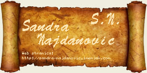 Sandra Najdanović vizit kartica